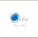 A minimalist design features a blue circle with the text "One" and "by Kathryn Otoshi" on a plain white background.